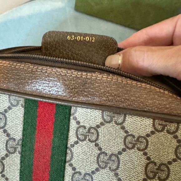 Gucci Vintage GG Web Cosmetic Pouch/Clutch - Picture 6 of 10
